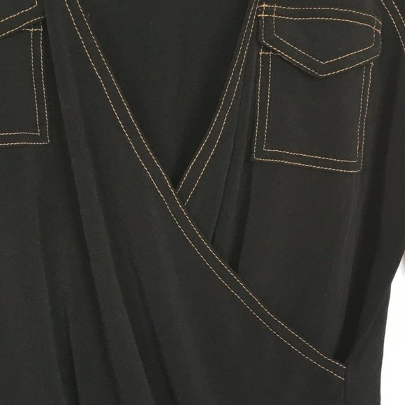 Anne Klein wrap top - black - Picture 7 of 7